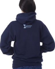 Women's Recycled Hoodie - Navy Blue Pullover - Blue Stem